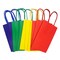 Angels Special Occasions 12 Pack Kraft Bag 8" x 5" - Blue, Yellow, Green & Red Assorted Colors